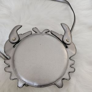Zara Mini Crab Silver Crossbody Bag